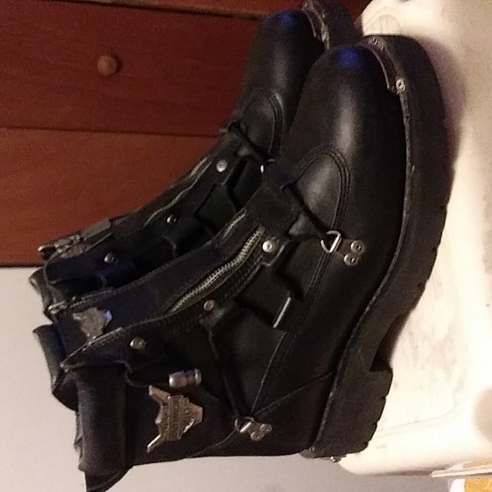 Size 12 Harley Davidson Black Boots